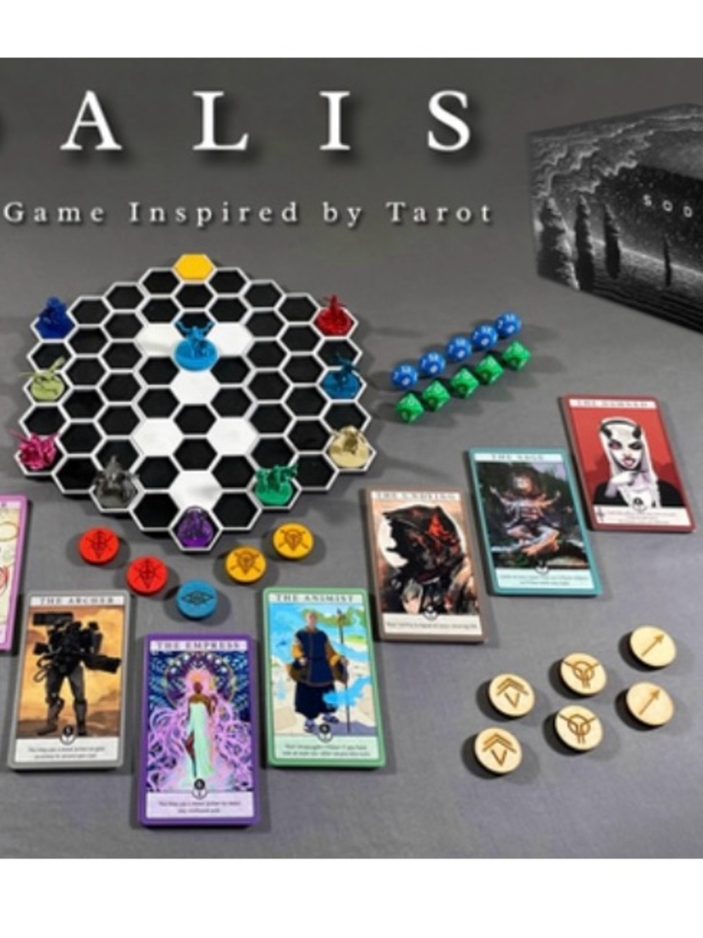 Sodalis Tarot-Inspired Strategy Board Game - Multicolor